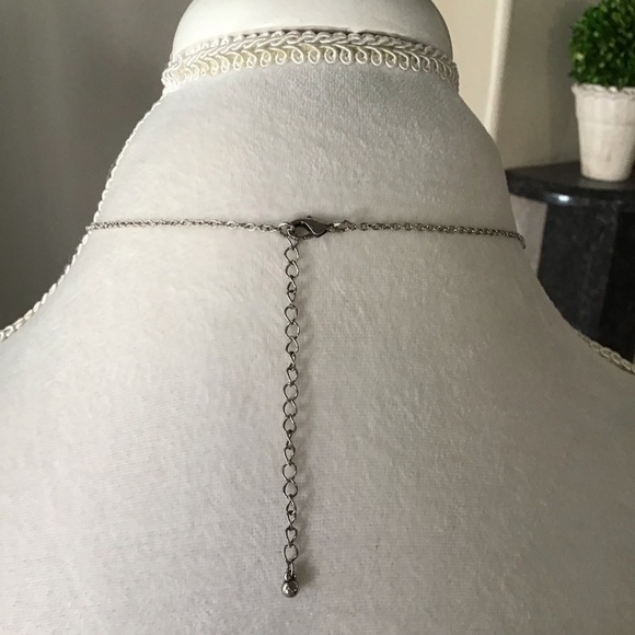 Cactus Necklace Dual Charms Metal Western Bohemian Silver Tone Chain Adjusts NEW - Picture 3 of 9